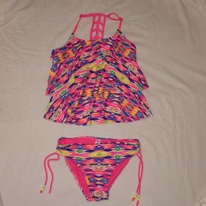 Justice Size 14 1/2 Tankini Girl’s Bathing Suit